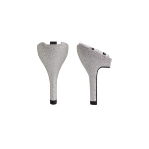 Stiletto Heels 4" - Glitter Silver
